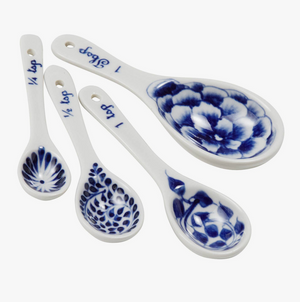 Measuring Spoon Set - Blue Floral