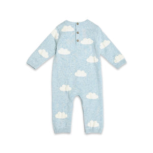Clouds & Kite Jacquard Knit Baby Jumpsuit