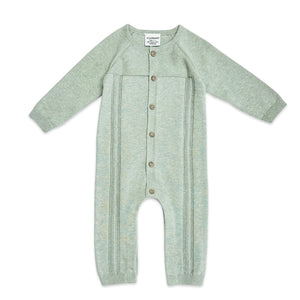 Pointelle Cable Knit Baby Jumpsuit