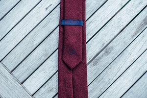 Burgundy and Red Wool Tie
