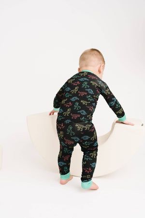 Neon Dino Bamboo Set