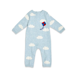 Clouds & Kite Jacquard Knit Baby Jumpsuit