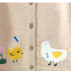 Chicken Baby Cardigan (Organic)