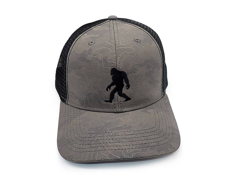 Bigfoot & Topography Mesh Back Trucker Hat