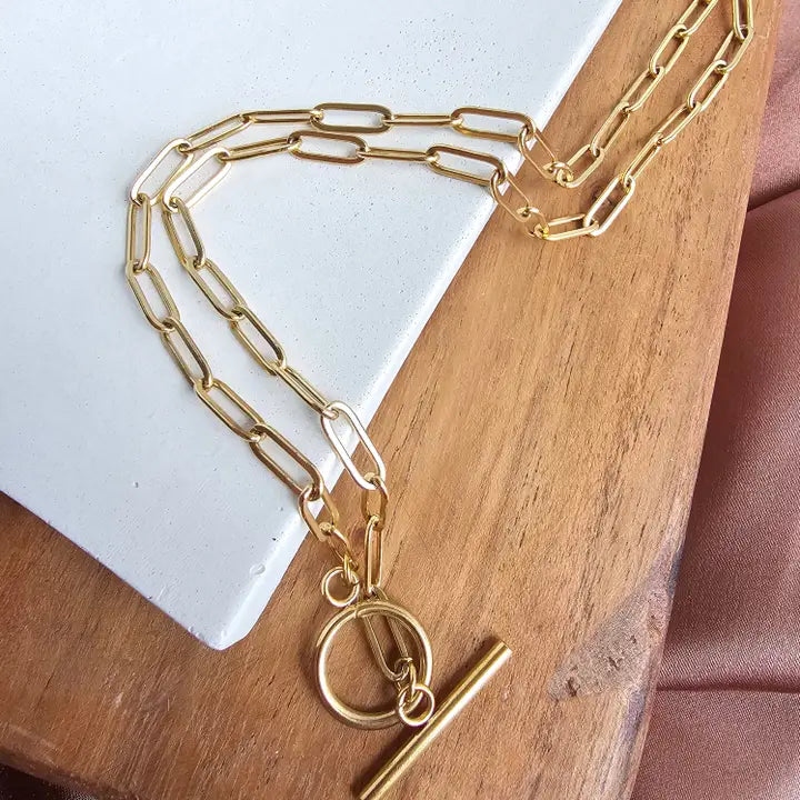 Luxe Paper Clip Necklace