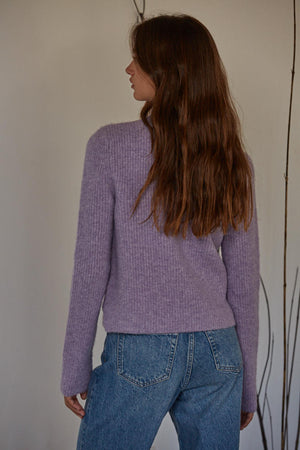 Raine Mockneck Sweater - Lavender