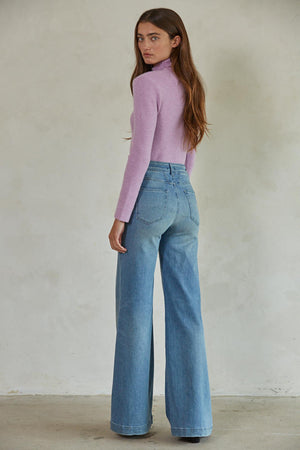 Meg Turtleneck Sweater - Lavender