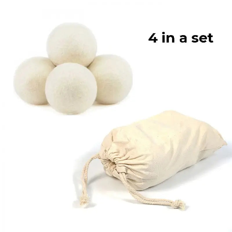XL Organic Wool Dryer Balls - 4-Pack