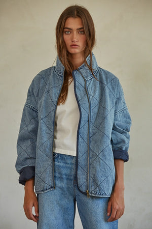 Genevieve Denim Work Jacket