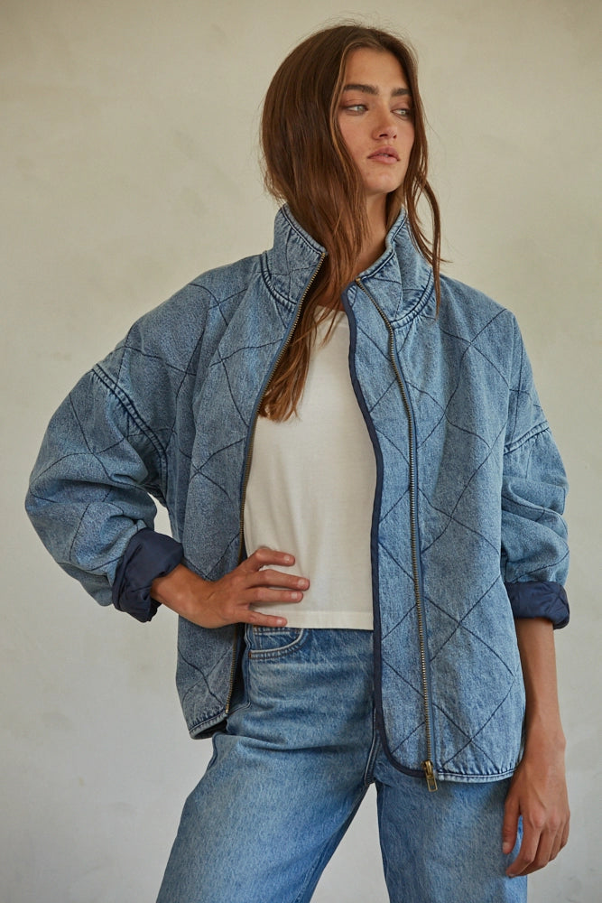 Genevieve Denim Work Jacket