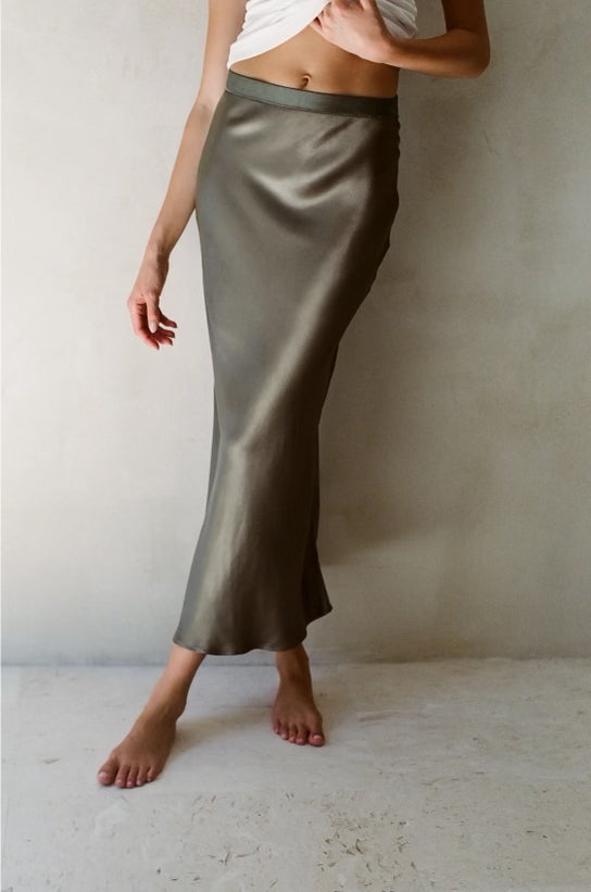 Kimberly Satin Skirt