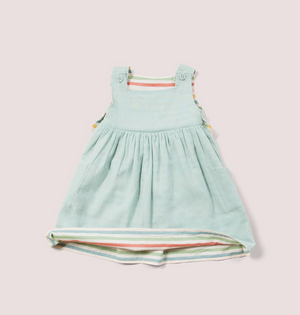 Reversible Rainbow Striped Pinny Dress