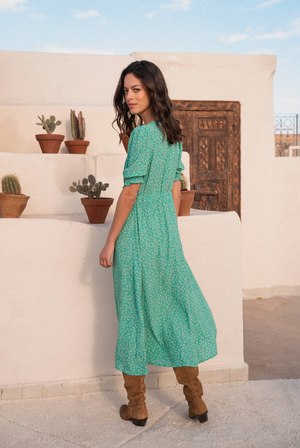 Nazareth Dress - Green Floral