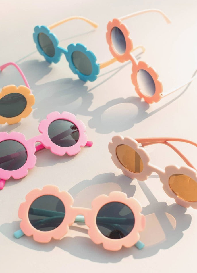 Kids Toddler 2-Tone Flower Sunglasses