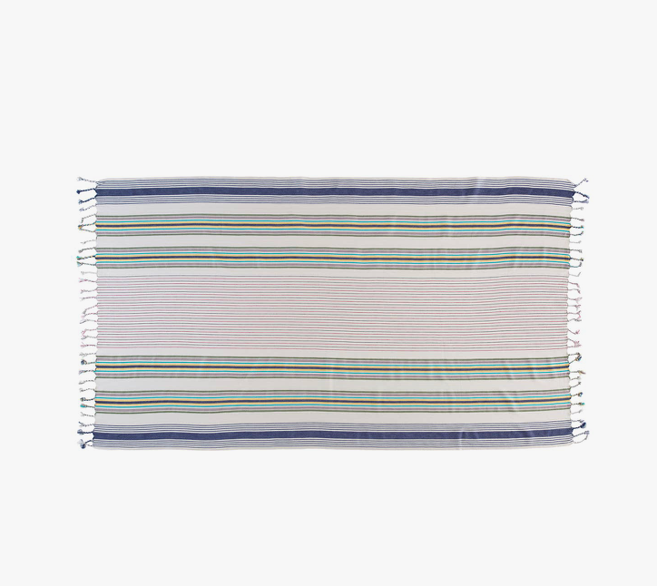 Turkish Blanket/Towel - Multi-stripe