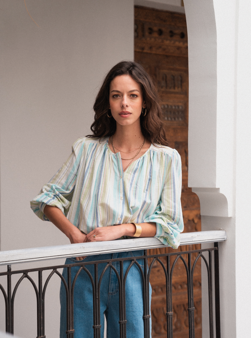 Nepal Striped Blouse
