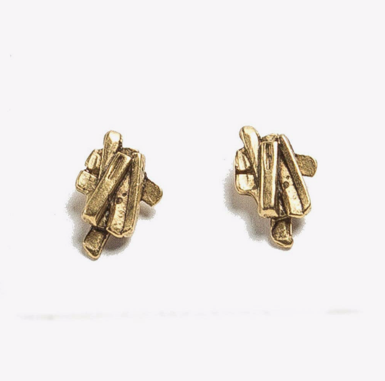 24k Gold Plated Stack Studs