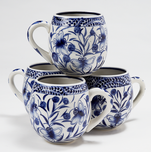 Ceramic Mug - Blue Floral