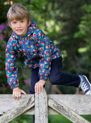 Rainbow Snails Rain Jacket