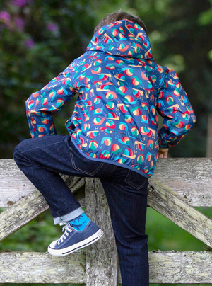 Rainbow Snails Rain Jacket