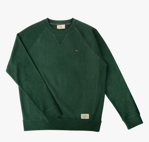 Organic Cotton Sweatshirt - Mottled Green