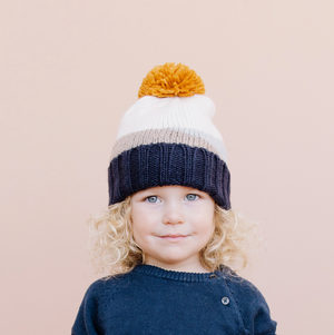 Sunset Knit Hat - Navy