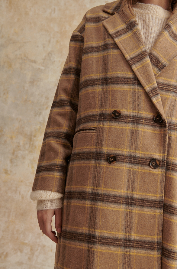 Mumbai Plaid Coat