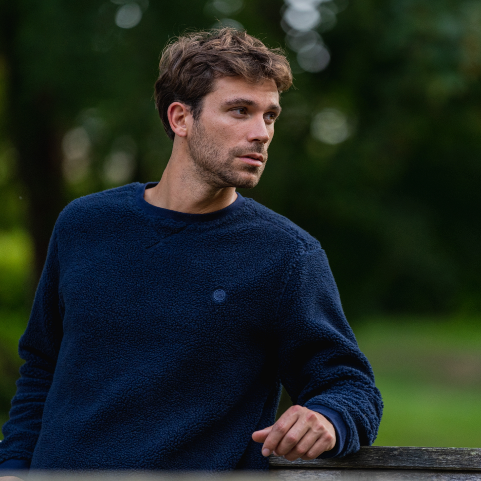 Sherpa Crewneck - Dark Navy