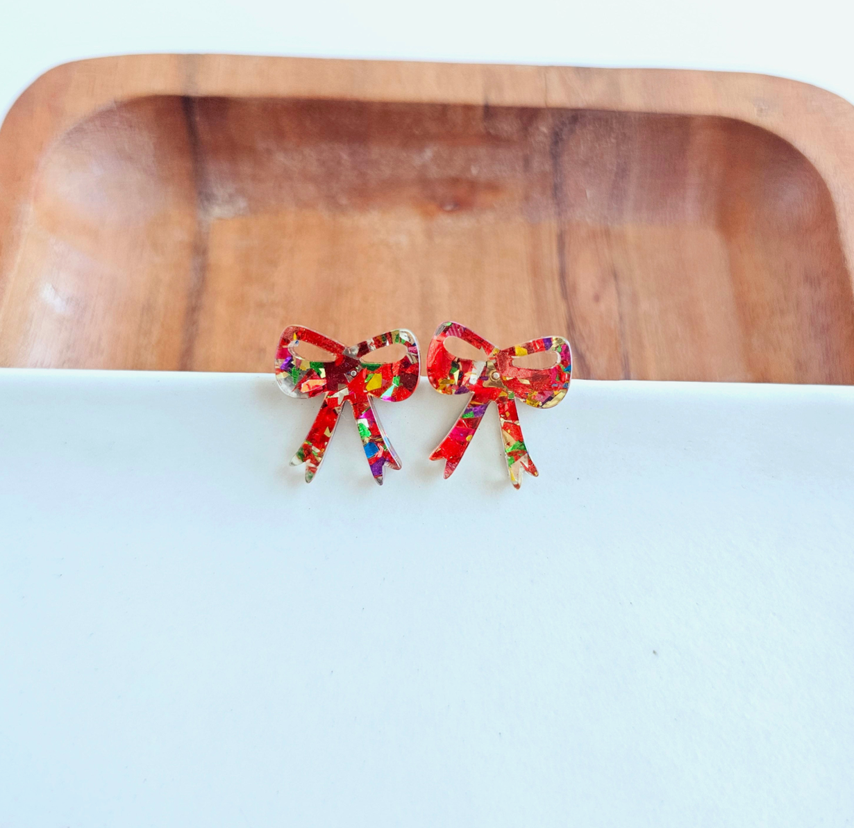 Holiday Bow Studs