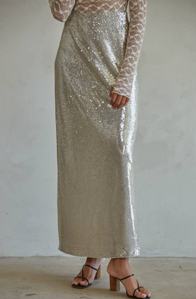 Cher Sequin Skirt