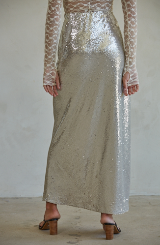 Cher Sequin Skirt - Reservoir Cher Sequin Skirt - Reservoir