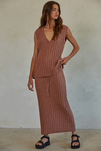 Isla Skirt - Clay