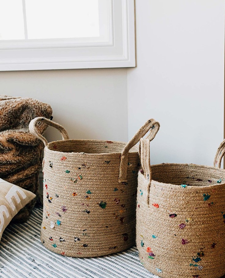 Bright Bits Jute Basket