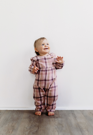 Rosewood Flannel Romper