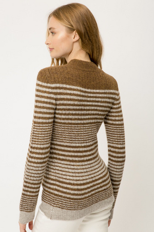 Joanna Shimmer Striped Sweater