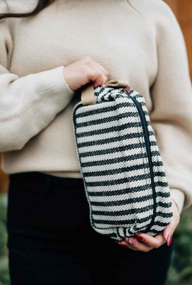 Striped Dopp Kit
