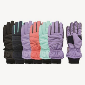 Taslon Ski Glove W. Thinsulate, Size 4-6Y