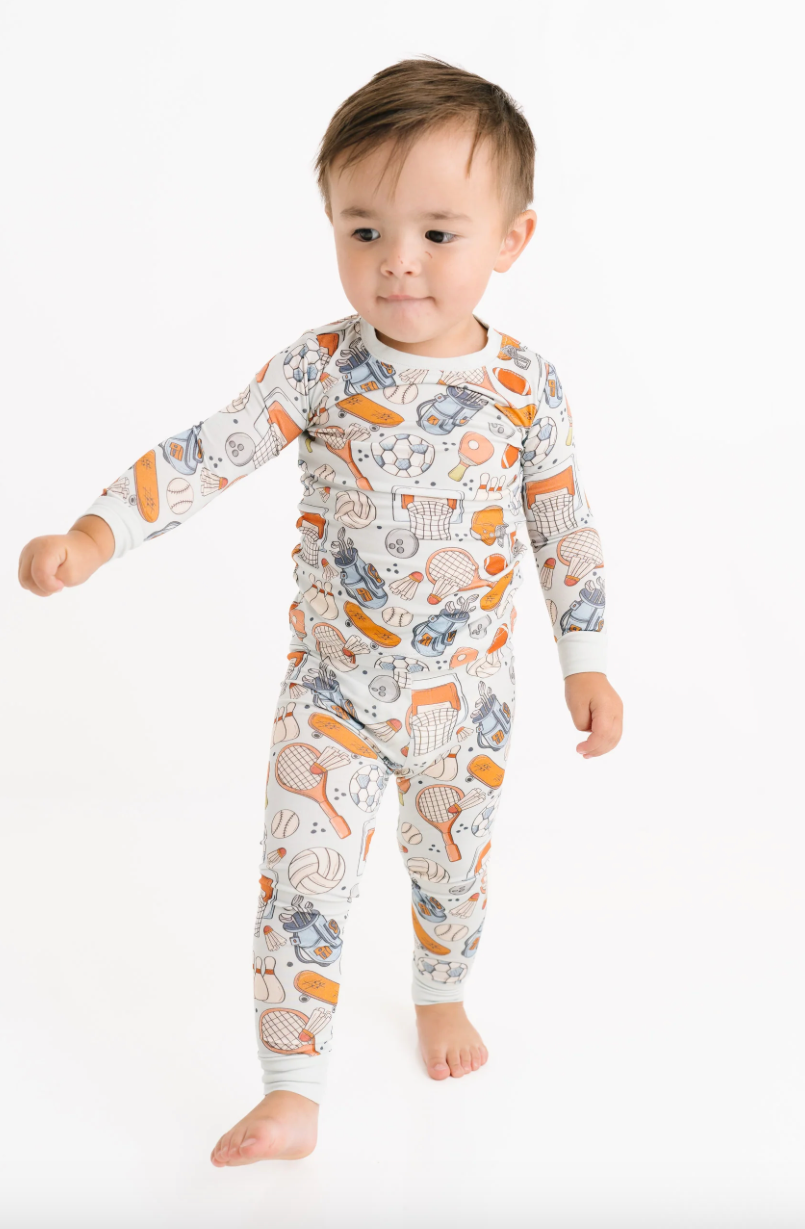 Sporty Bamboo Two Piece Pajama Set