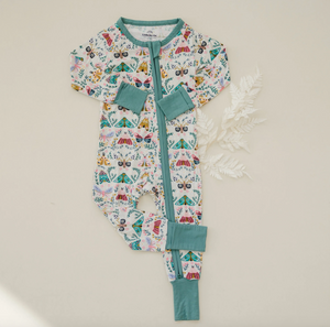 Kaleidoscope Blooms Bamboo Zippy Romper