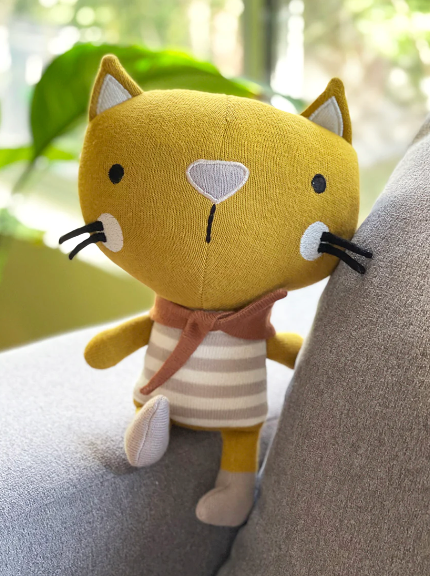 Remi Cat Knit Stuffed Animal