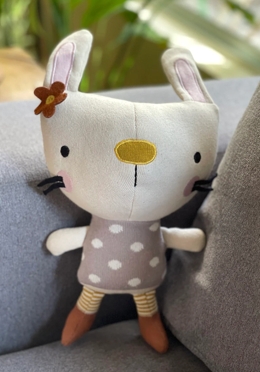 Sam Bunny Knit Stuffed Animal