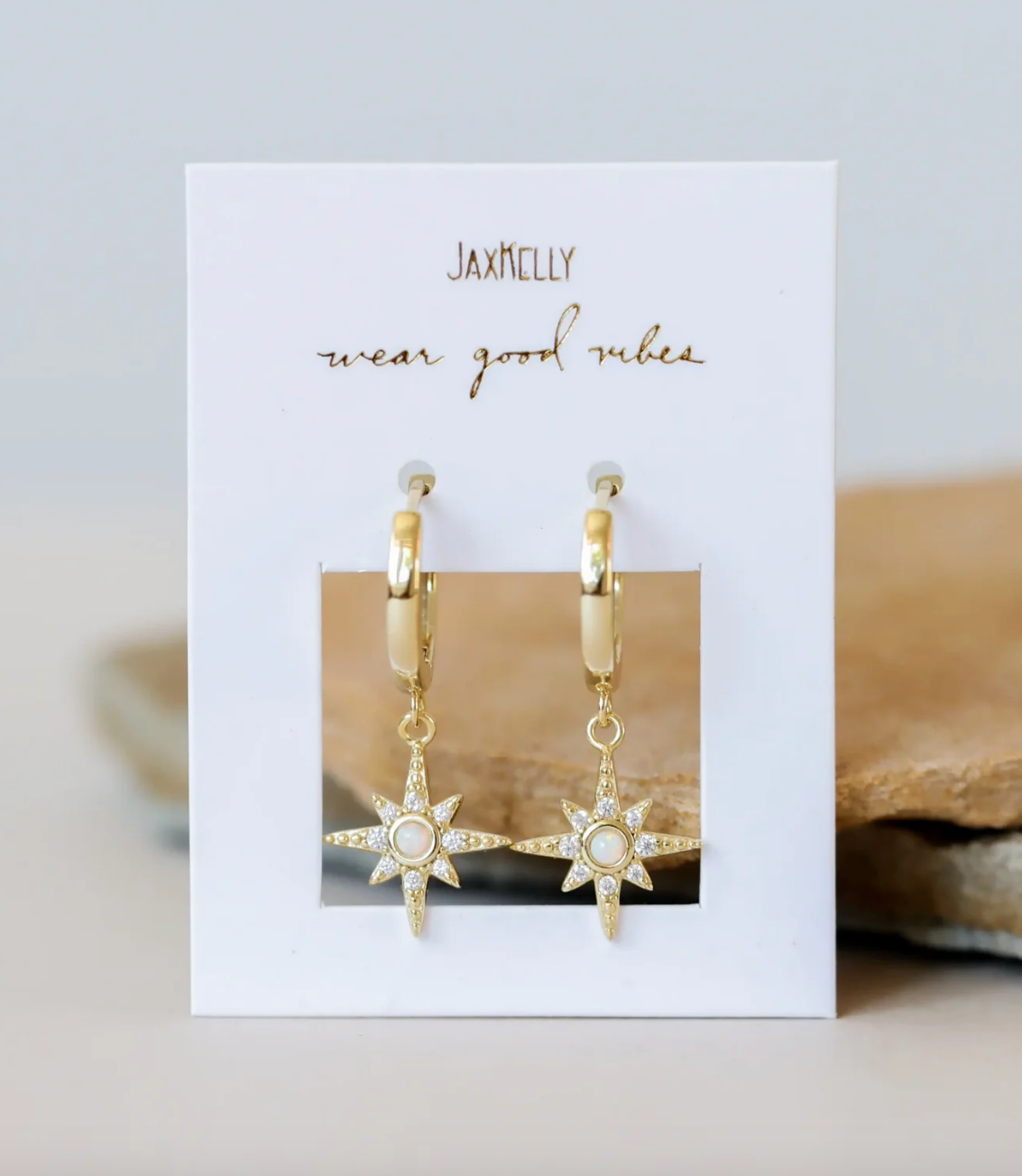 Starburst Mini Hoops - Gold