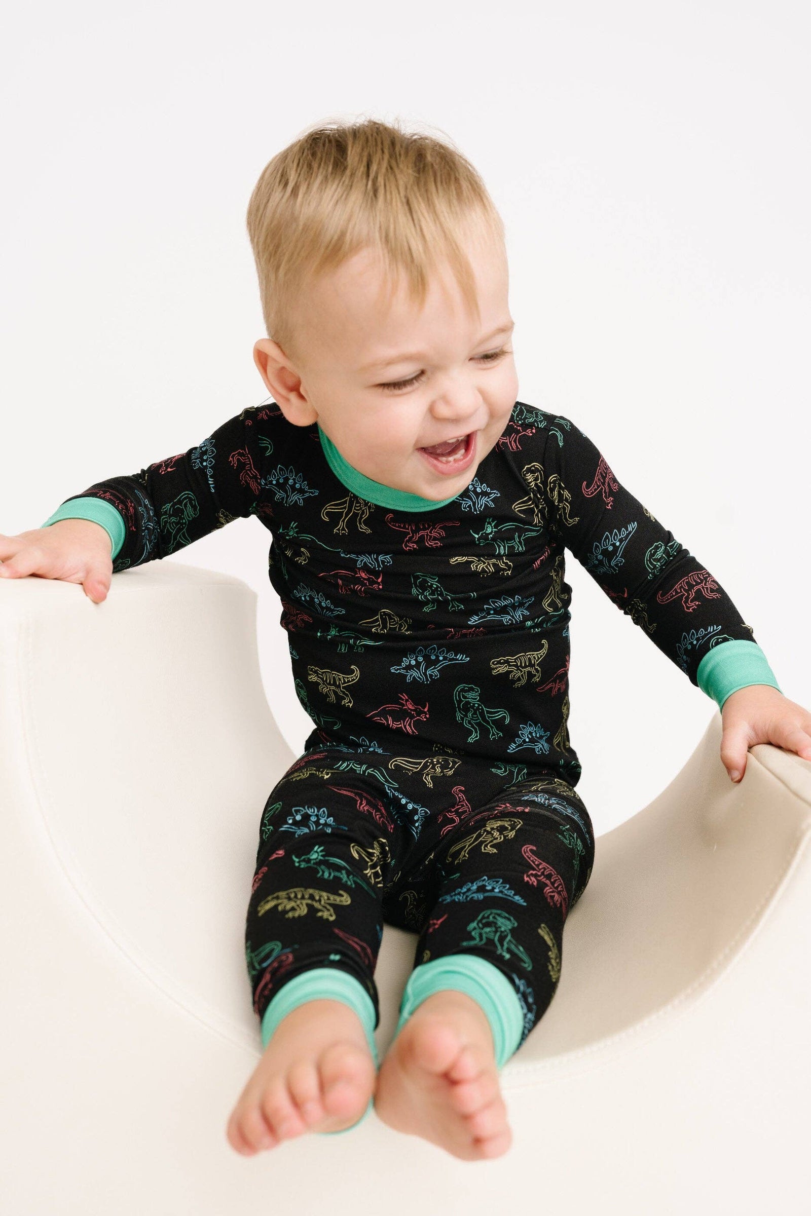 Neon Dino Bamboo Set