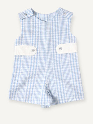 Quincy Seersucker Shorts Romper