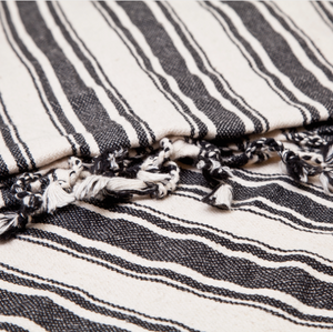 Striped Linen Blend Karakiz Peshmatel Towel