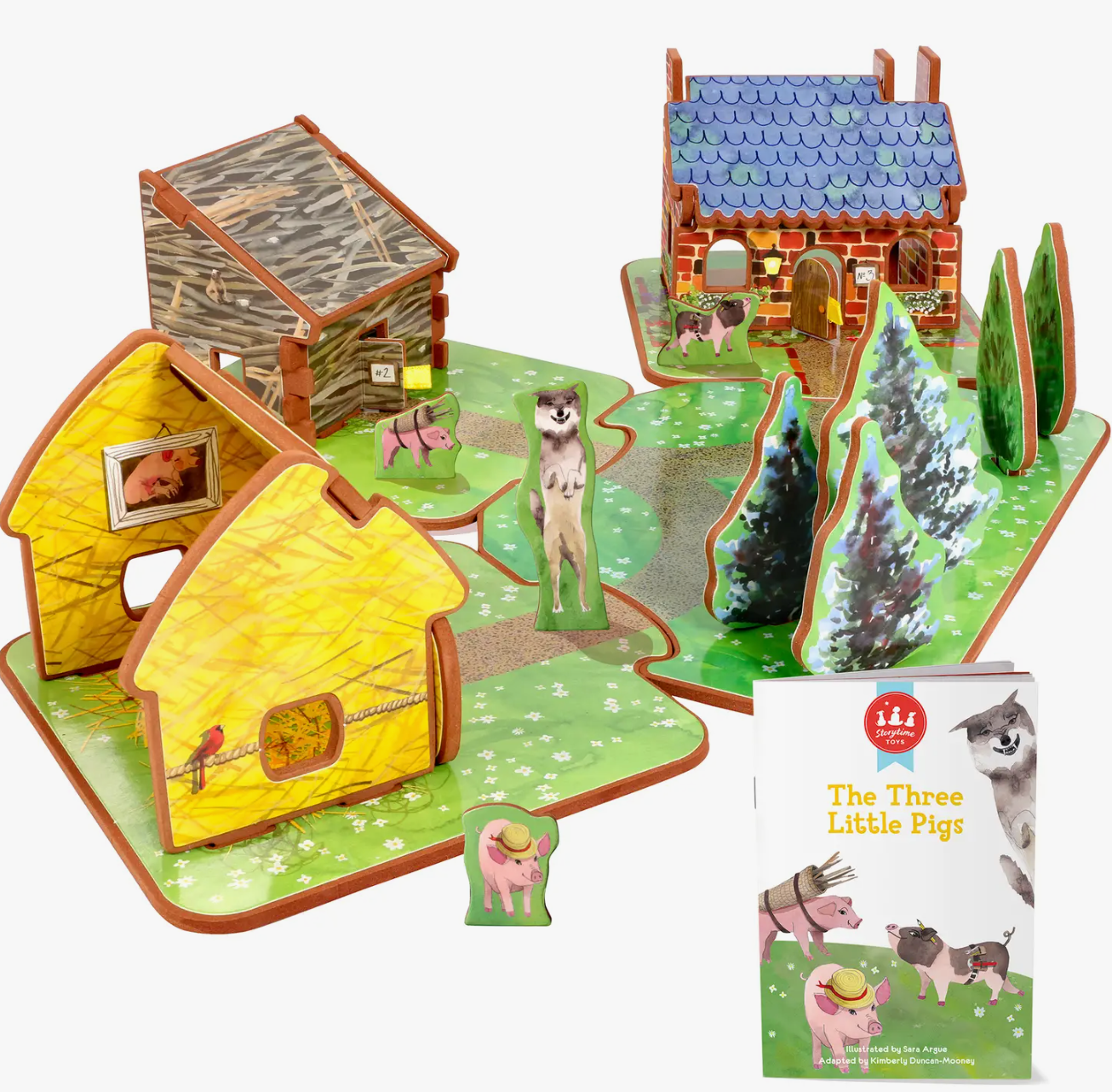Three Little Pigs Play Set & Book