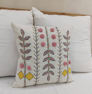 Leaf Pillow - Pink