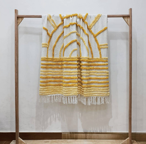 Sunrise Throw Blanket - Yellow