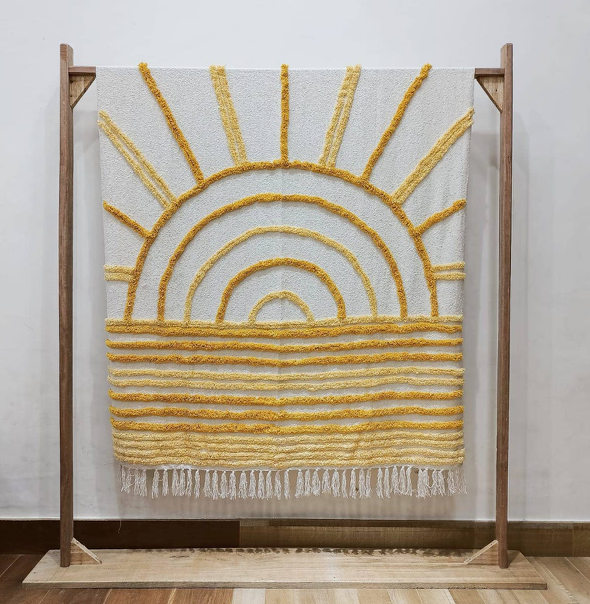 Sunrise Throw Blanket - Yellow