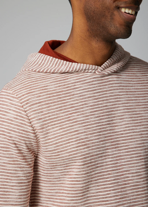 Ethan Textured Hoodie - Paprika